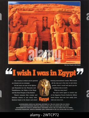 1997 Reiseanzeige für Ägypten Stockfoto