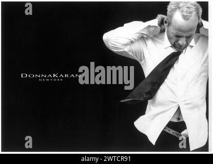 1996 Donna Karan Werbespot mit Bruce Willis Stockfoto