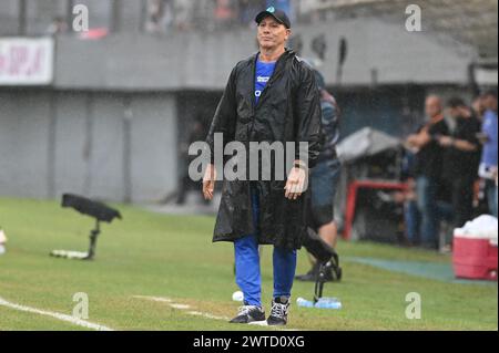 Caxias Do Sul, Brasilien. März 2024. Das Finale des Campeonato Gaúcho 2024 fand am Samstag (16) im Stadion Centenário in Caxias do Sul, RS, statt. Quelle: Antônio Machado/FotoArena/Alamy Live News Stockfoto