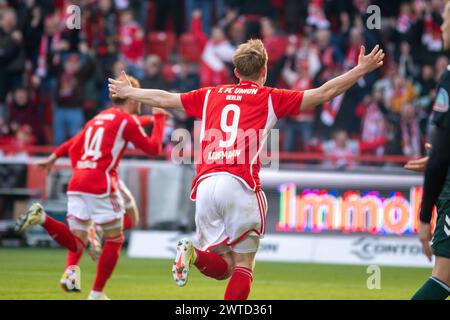 Porto, Deutschland. März 2024. BERLIN, DEUTSCHLAND - 16. MÄRZ: Spiel zwischen Union Berlin und Werder im Rahmen der Bundesliga im Stadion Alte Försterei am 16. März 2024 in Porto. (Foto: Sergio Mendes/PxImages) Credit: PX Images/Alamy Live News Stockfoto