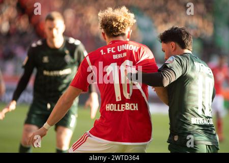 Porto, Deutschland. März 2024. BERLIN, DEUTSCHLAND - 16. MÄRZ: Spiel zwischen Union Berlin und Werder im Rahmen der Bundesliga im Stadion Alte Försterei am 16. März 2024 in Porto. (Foto: Sergio Mendes/PxImages) Credit: PX Images/Alamy Live News Stockfoto