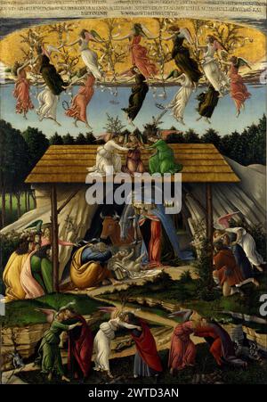 Mystic Nativity: The Mystical Nativity (ca. 1500–01) National Gallery, London. Sandro Botticelli Stockfoto