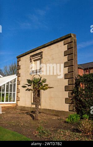 Mauer in Worden Hall, Leyland. Stockfoto