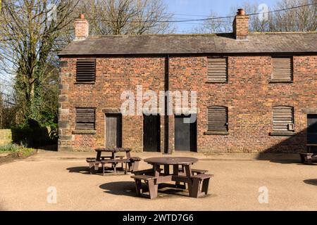 Gebäude in Worden Hall, Leyland. Stockfoto