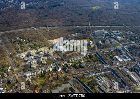 Luftbild, Universität Duisburg-Essen Campus Duisburg mit Baustelle, Neudorf-Nord, Duisburg, Ruhrgebiet, Nordrhein-Westfalen, Deutschland, Duisburg-S ACHTUNGxMINDESTHONORARx60xEURO *** Luftaufnahme, Universität Duisburg Essen Campus Duisburg mit Baustelle, Neudorf Nord, Duisburg, Ruhrgebiet, Nordrhein-Westfalen, Deutschland, Duisburg S ACHTUNGxMINDESTHONORARx60xEURO Stockfoto