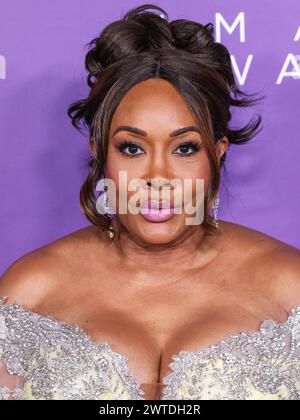 Los Angeles, Usa. März 2024. LOS ANGELES, KALIFORNIEN, USA – 16. MÄRZ: Vivica A. Fox kommt zu den 55. Jährlichen NAACP Image Awards, die am 16. März 2024 im Shrine Auditorium and Expo Hall in Los Angeles, Kalifornien, USA, stattfinden. (Foto: Xavier Collin/Image Press Agency) Credit: Image Press Agency/Alamy Live News Stockfoto