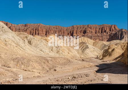 Death Valley Arroyo oder Dry River Bed, USA Stockfoto