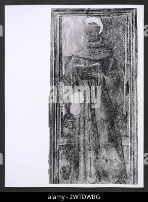 Umbria Perugia Nocera Umbra S. Francesco6. Hutzel, Max 1960-1990 Nachmittelalterliche: Außenansichten der Architektur und der architektonischen Skulptur von S. Francesco Pinacoteca: Freskenfragmente, Tafelmalerei, Polyptychon, Malerei, verschiedene architektonische Fragmente Inhaber: Pinacoteca Comunale Deutscher Fotograf und Gelehrter Max Hutzel (1911–1988) fotografiert in Italien von den frühen 1960er Jahren bis zu seinem Tod. Das Ergebnis dieses Projektes, von Hutzel als Foto Arte Minore bezeichnet, ist eine gründliche Dokumentation der kunsthistorischen Entwicklung in Italien bis zum 18. Jahrhundert, einschließlich der Objekte der Etrusker Stockfoto