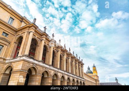 Die Residenz im Zentrum von München ist der ehemalige Königspalast der bayerischen Wittelsbach-Monarchen. Der größte Stadtpalast Deutschlands. Stockfoto