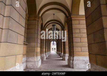 Die Residenz im Zentrum von München ist der ehemalige Königspalast der bayerischen Wittelsbach-Monarchen. Der größte Stadtpalast Deutschlands. Stockfoto