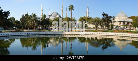 Istanbul ist die größte Stadt der Türkei. Der europäische, historische Teil der Stadt. Stockfoto