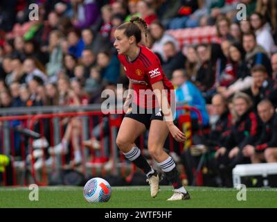 Manchester, Großbritannien. März 2024. Manchester United Mittelfeldspielerin Ella Toone (7) während des Spiels der barclays-Superliga von Manchester United gegen Bristol City im Leigh Sports Valley Stadium 17. März 2024 (Jayde Chamberlain/ SPP) Credit: SPP Sport Press Photo. /Alamy Live News Stockfoto