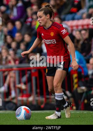 Manchester, Großbritannien. März 2024. Manchester United Mittelfeldspielerin Ella Toone (7) während des Spiels der barclays-Superliga von Manchester United gegen Bristol City im Leigh Sports Valley Stadium 17. März 2024 (Jayde Chamberlain/ SPP) Credit: SPP Sport Press Photo. /Alamy Live News Stockfoto