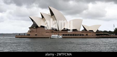 Aus der Vogelperspektive auf das Opernhaus von Sydney Stockfoto