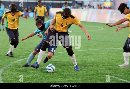 Santiago, Chile. November 2023. Blind Football bei den Parapan American Games 2023. (Kreditbild: © Scott Mc Kiernan/ZUMA Press Wire) NUR REDAKTIONELLE VERWENDUNG! Nicht für kommerzielle ZWECKE! Stockfoto