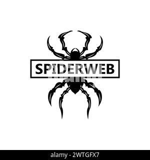 Spider-Logo, Insektentier-Vektor, Premium Vintage Design, Symbol-Vorlagensymbol Stock Vektor