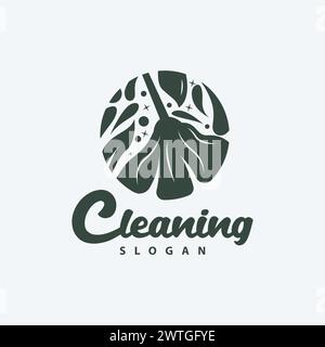 Cleaning Logo, Vector Cleaning Clean Service, Einfaches Minimalistisches Design, Symbol-Illustration Stock Vektor