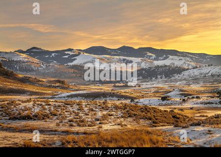 LAMAR VALLEY YELLOWSTONE-NATIONALPARK WYOMING USA Stockfoto