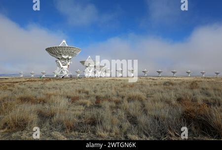 Landschaft in Very Large Array, New Mexico Stockfoto