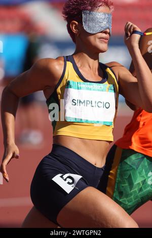 Santiago, Chile. November 2023. Leichtathletik bei den Parapan American Games 2023. (Kreditbild: © Scott Mc Kiernan/ZUMA Press Wire) NUR REDAKTIONELLE VERWENDUNG! Nicht für kommerzielle ZWECKE! Stockfoto