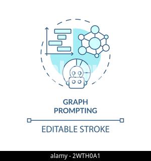 Diagramm mit sanftem blauem Konzeptsymbol Stock Vektor