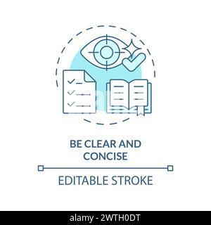 Geben Sie ein klares und prägnantes, sanftes blaues Konzept an Stock Vektor