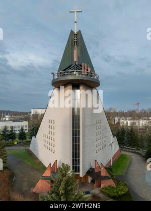 Kirche der Besuche der Heiligen Jungfrau Maria, Wyszynskiego St., Krakau, Polen Stockfoto