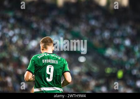 Lissabon, Portugal. März 2024. Viktor Gyokeres von Sporting CP im Spiel der Liga Portugal Betclic zwischen Sporting CP und Boavista FC im Estadio Jose Alvalade. (Endpunktzahl: Sporting CP 6 - 1 Boavista FC) (Foto: Henrique Casinhas/SOPA Images/SIPA USA) Credit: SIPA USA/Alamy Live News Stockfoto