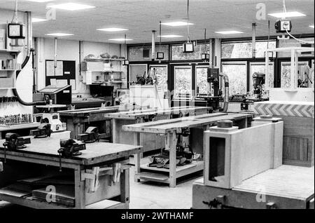 Product Design Workshop, Peter Symonds College, Winchester, Hampshire, England, Vereinigtes Königreich. Stockfoto