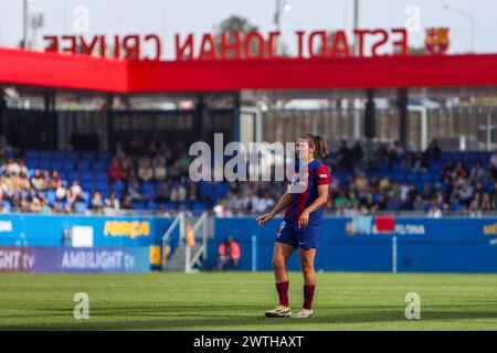 Barcelona, Spanien. März 2024. Barcelona, Spanien, 17. März 2024: Mariona Caldentey (9 Barcelona) während des Liga-F-Fußballspiels zwischen dem FC Barcelona und UD Teneriffa im Johan Cruyff Stadium in Barcelona, Spanien (Judit Cartiel/SPP) Credit: SPP Sport Press Photo. /Alamy Live News Stockfoto