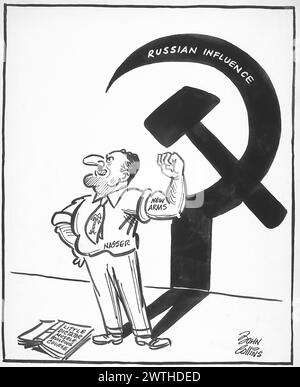 Cartoon - Me 'n' My Shadow. John Collins (1917-2007) Stockfoto