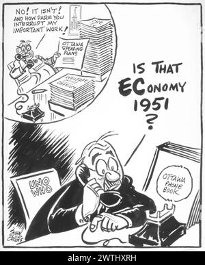 Cartoon - Entschuldigung, Falsche Nummer. John Collins (1917-2007) Stockfoto