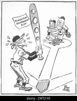 Cartoon – „Natürlich spielen wir mit unseren eigenen Regeln“. John Collins (1917-2007) Stockfoto