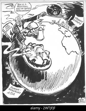 Zeichentrick - Aktionen sprechen lauter als Worte. John Collins (1917-2007) Stockfoto