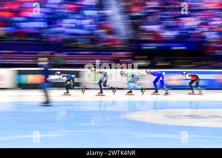 PARK Ji gewann am 3. Tag während der World Short Track Speed Skating Championship am 17. März 2024 in Rotterdam die KOR-Führungen im 1000-m-Lauf. Foto von Phil Hutchinson. Nur redaktionelle Verwendung, Lizenz für kommerzielle Nutzung erforderlich. Keine Verwendung bei Wetten, Spielen oder Publikationen eines einzelnen Clubs/einer Liga/eines Spielers. Quelle: UK Sports Pics Ltd/Alamy Live News Stockfoto