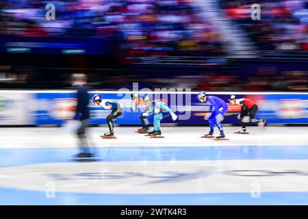 PARK Ji gewann am 3. Tag während der World Short Track Speed Skating Championship am 17. März 2024 in Rotterdam die KOR-Führungen im 1000-m-Lauf. Foto von Phil Hutchinson. Nur redaktionelle Verwendung, Lizenz für kommerzielle Nutzung erforderlich. Keine Verwendung bei Wetten, Spielen oder Publikationen eines einzelnen Clubs/einer Liga/eines Spielers. Quelle: UK Sports Pics Ltd/Alamy Live News Stockfoto