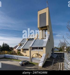 Kirche des Unbefleckten Herzens der Heiligen Jungfrau Maria, Rybitwy, Krakau, Polen Stockfoto