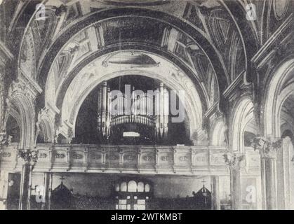Collotype - Kapellorgel, Collège St. Césaire, St. Césaire, QC, ca. 1910 Stockfoto