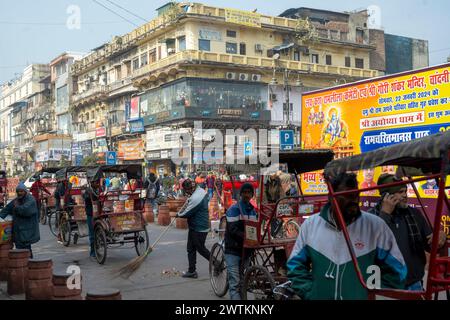Indien, Alt-Delhi, Chandni Chowk, Strassenszene Stockfoto