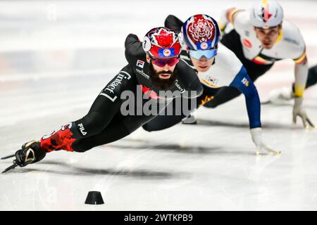 DUBOIS Steven KANN am 3. Tag bei der World Short Track Speed Skating Championship von Rotterdam aus am 17. März 2024 in der 1000-m-Strecke antreten. Foto von Phil Hutchinson. Nur redaktionelle Verwendung, Lizenz für kommerzielle Nutzung erforderlich. Keine Verwendung bei Wetten, Spielen oder Publikationen eines einzelnen Clubs/einer Liga/eines Spielers. Quelle: UK Sports Pics Ltd/Alamy Live News Stockfoto