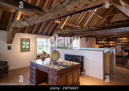 Leseraum, Hay Castle, Hay on Wye, Wales, Großbritannien Stockfoto