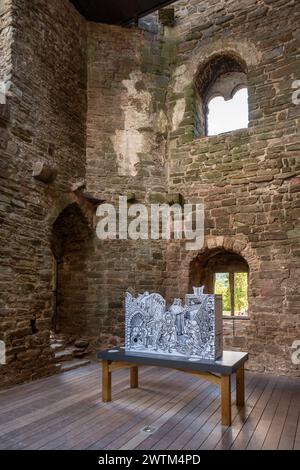 Hay Castle, Hay on Wye, Wales, Großbritannien Stockfoto