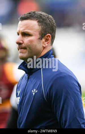 Huddersfield, England - 16. März 2024 Hull Kingston Rovers Head Coach Willie Peters. Rugby League Betfred Super League, Huddersfield Giants gegen Hull Kingston Rovers im John Smith's Stadium, Huddersfield, UK Dean Williams Stockfoto