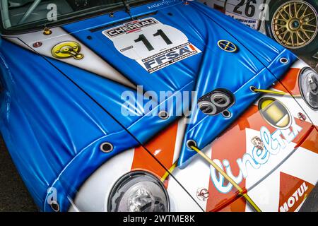 1998 Porsche 933 GT2 evo2, Teilnehmer am 60. Jubiläum des Porsche 911 beim 80. Goodwood Member Meeting in Sussex, Großbritannien Stockfoto