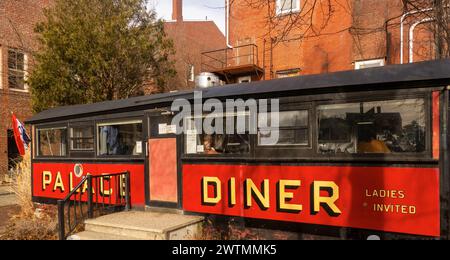 Palace Diner in Biddeford Maine Stockfoto