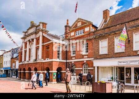 Das Council House ist ein Gemeindegebäude in der North Street. Es ist ein denkmalgeschütztes Gebäude. Chichester, West Sussex, Südosten, England, United King Stockfoto