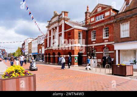 Das Council House ist ein Gemeindegebäude in der North Street. Es ist ein denkmalgeschütztes Gebäude. Chichester, West Sussex, Südosten, England, United King Stockfoto