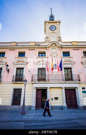 Rathaus Hauptgebäude. Alcalá de Henares, Comunidad de Madrid, Spanien, Europa Stockfoto