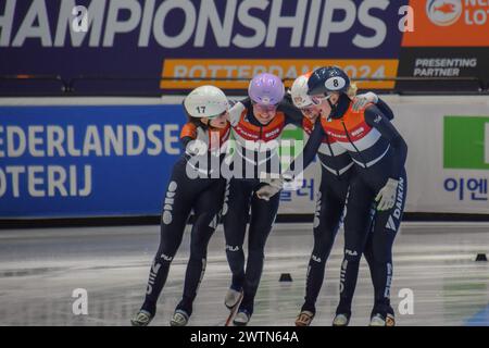 Rotterdam, Niederlande. März 2024. Ahoy Rotterdam, 15. März 2024 Relay Woman Final, 17. März 2024 in Rotterdam Ahoy, NL (Arne van der Ben/SPP) Credit: SPP Sport Press Photo. /Alamy Live News Stockfoto