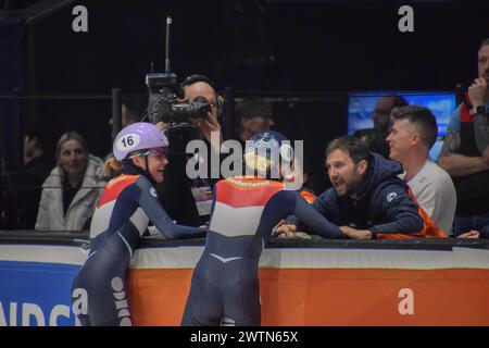 Rotterdam, Niederlande. März 2024. Ahoy Rotterdam, 15. März 2024 Relay Woman Final, 17. März 2024 in Rotterdam Ahoy, NL (Arne van der Ben/SPP) Credit: SPP Sport Press Photo. /Alamy Live News Stockfoto